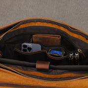 Jesse | Vintage Leather Crossbody Messenger Laptop Handbag