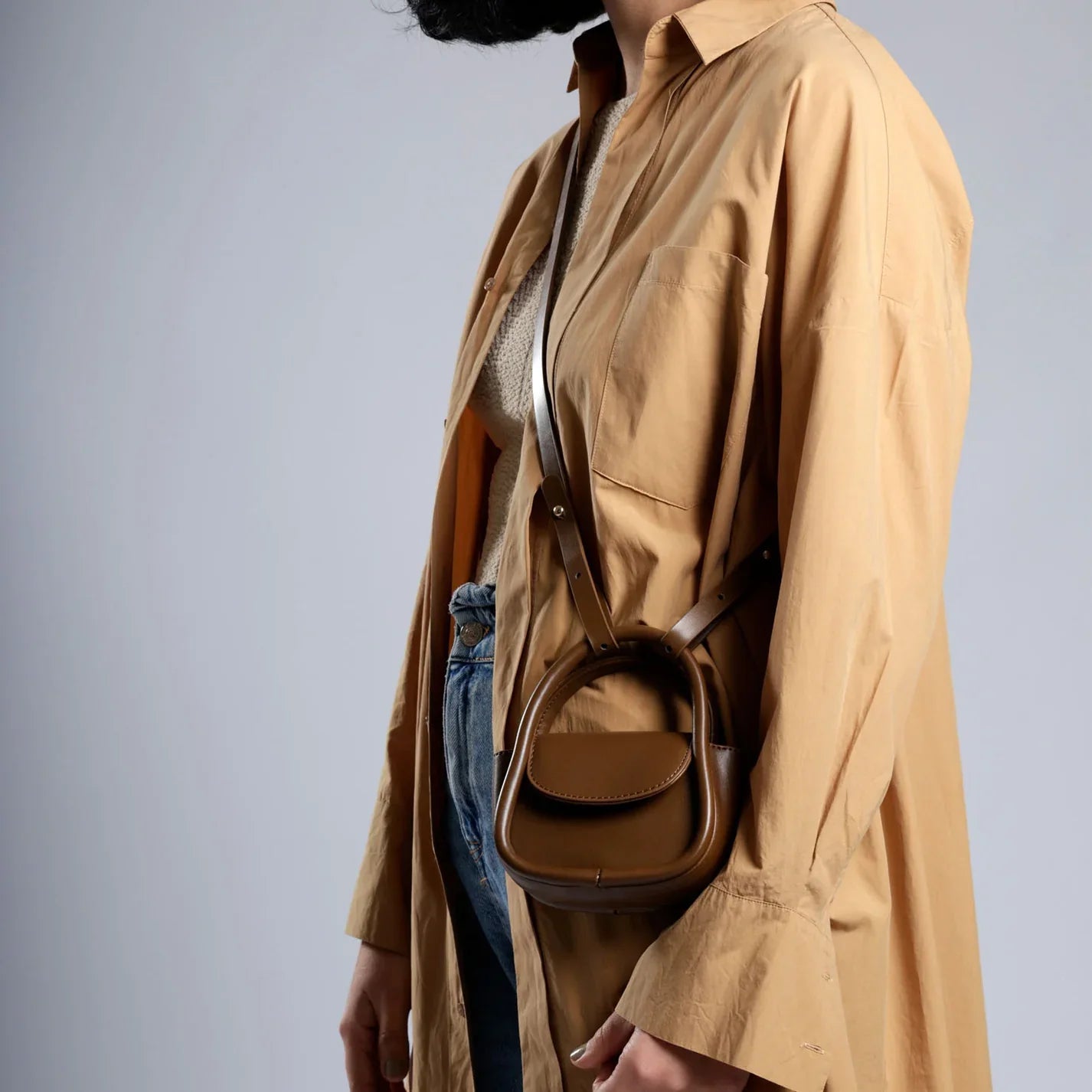 Sylvia | Mini Vintage Crossbody Sling Saddle Bag