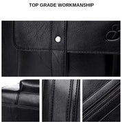 Khian | Leather Crossbody Laptop Travel Messenger Bag