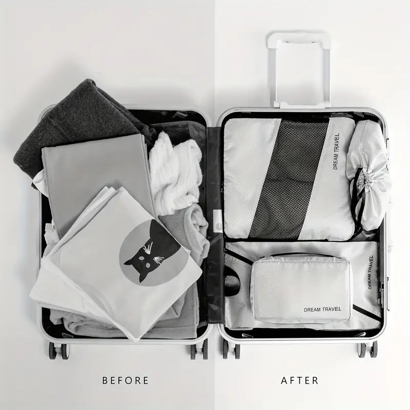 Ashlynn | 6 Pack Compression Packing Cubes Travel Organisers