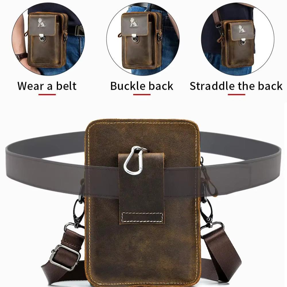 Lachlan | Men's Retro Leather Small Crossbody Shoulder Sling Bag