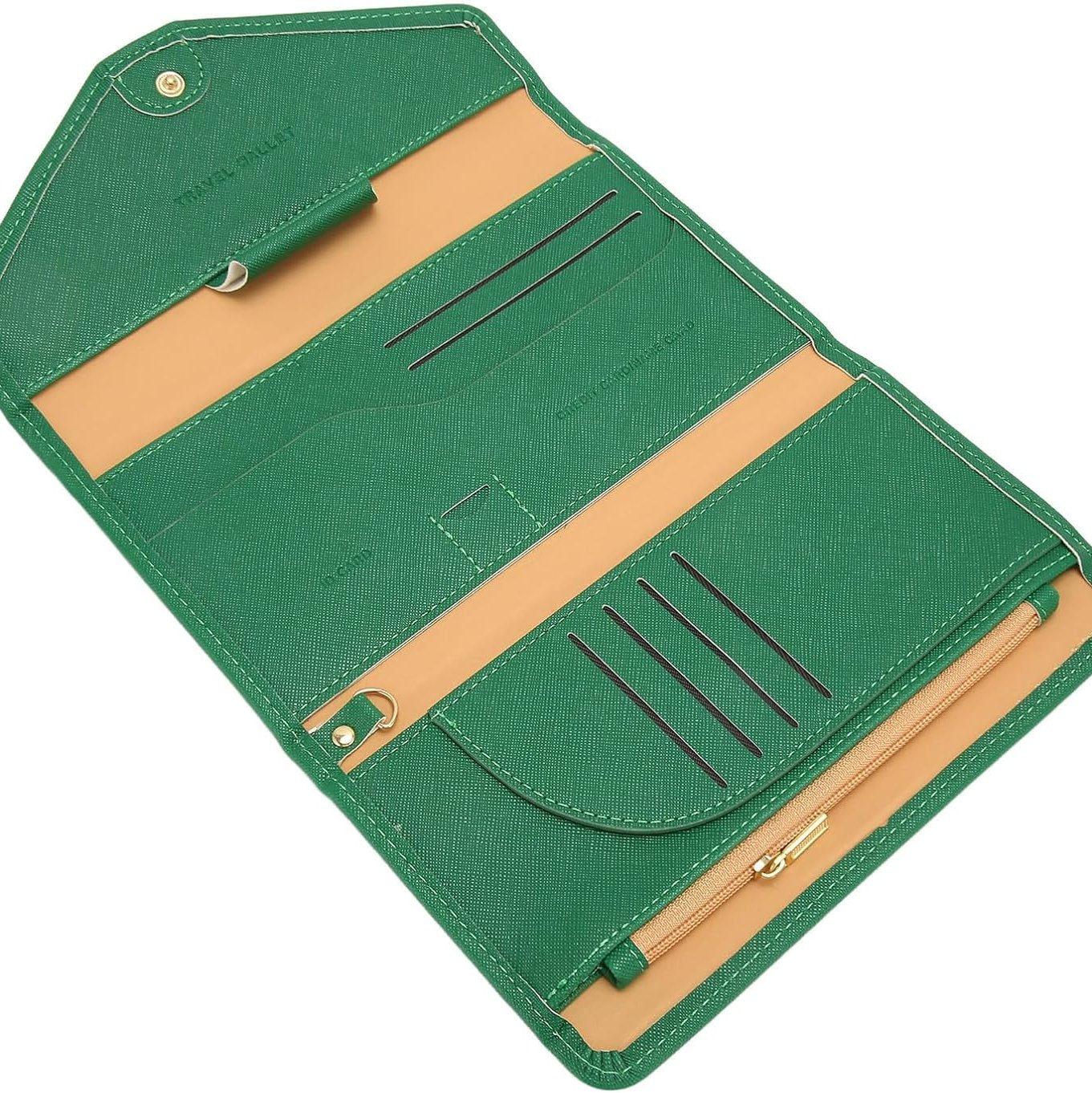 Amelie | Stylish Vibrant Green Secure Travel Wallet