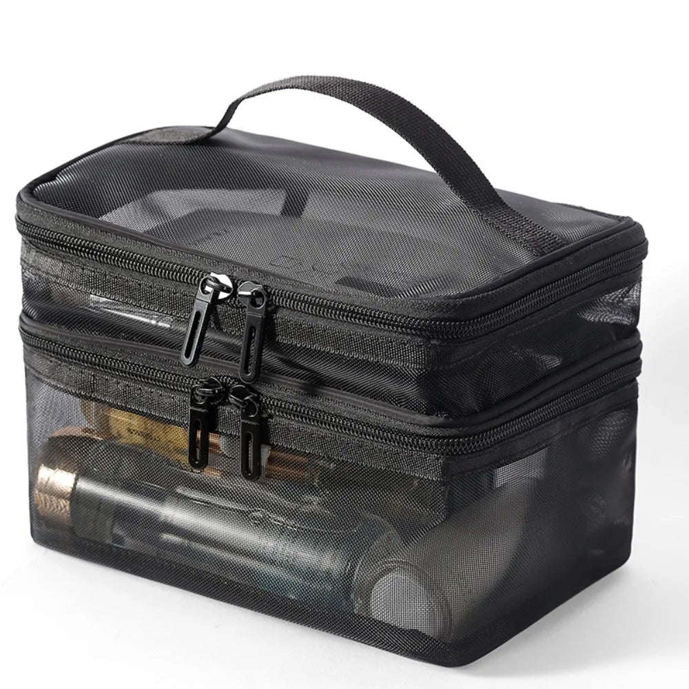 Miller | Versatile & Travel-Friendly Double-Layer Hanging Toiletry Organizer