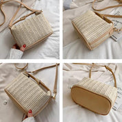 Elyse | Women's Small Woven Straw Crossbody Handbag