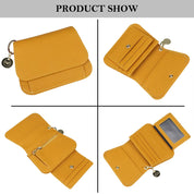 Alena | Multi Card Slots Genuine Leather Travel Wallet