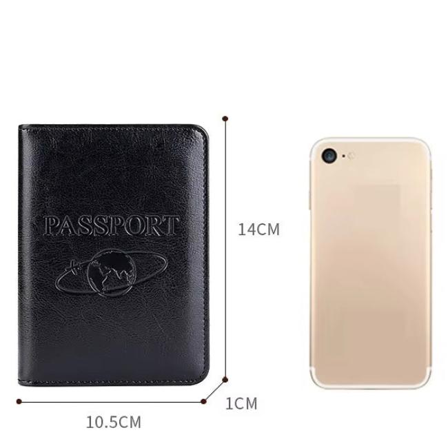 Bria | Genuine Cowhide Leather Travel Wallet Passport Holder