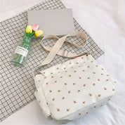 Oaklee | Women's Floral Canvas Crossbody Messenger Bag