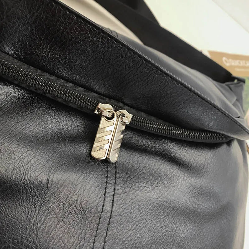 Alaya | Retro Leather Large Crossbody Chest Travel Bag