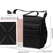 Rosa | Lightweight Multi-Pocket Crossbody Messenger Travel Bag
