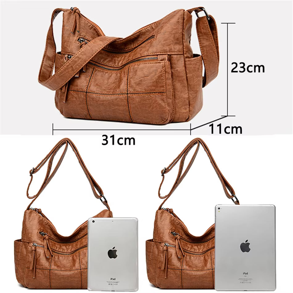 Ezra | Timeless Vintage-Style Crossbody Messenger Bag