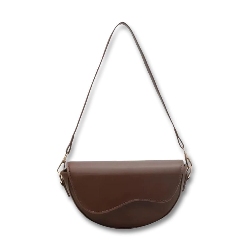 Amina | Women's Vintage Leather Crossbody Saddle Handbag