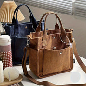 Leilany | Striped Corduroy Crossbody Bag