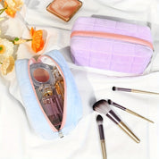 Ivey | Plush Velvet Travel Toiletry Makeup Bag
