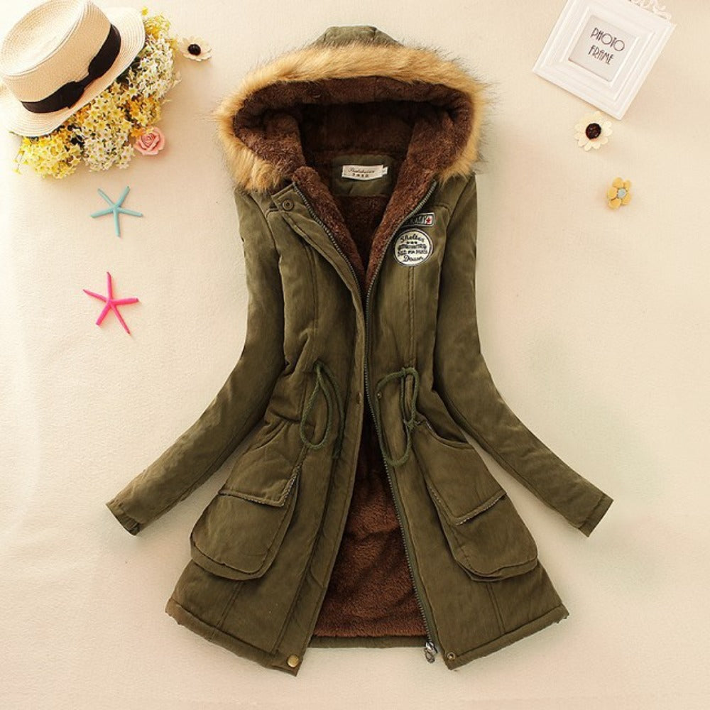 Hiede | Fashionable & Warm Lined Winter Hoodie Jacket