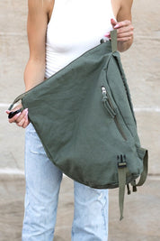 Kayleigh | Asymmetric Canvas Crossbody Bag
