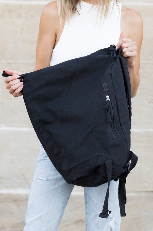 Kayleigh | Asymmetric Canvas Crossbody Bag