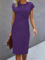 Ava | Chic Crew Neck Dress – Effortless Day-to-Night Sophistication