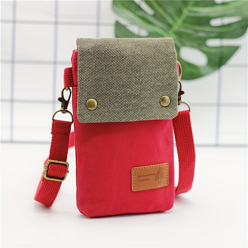 Cielo | Retro Canvas Small Crossbody Mobile Phone Bag