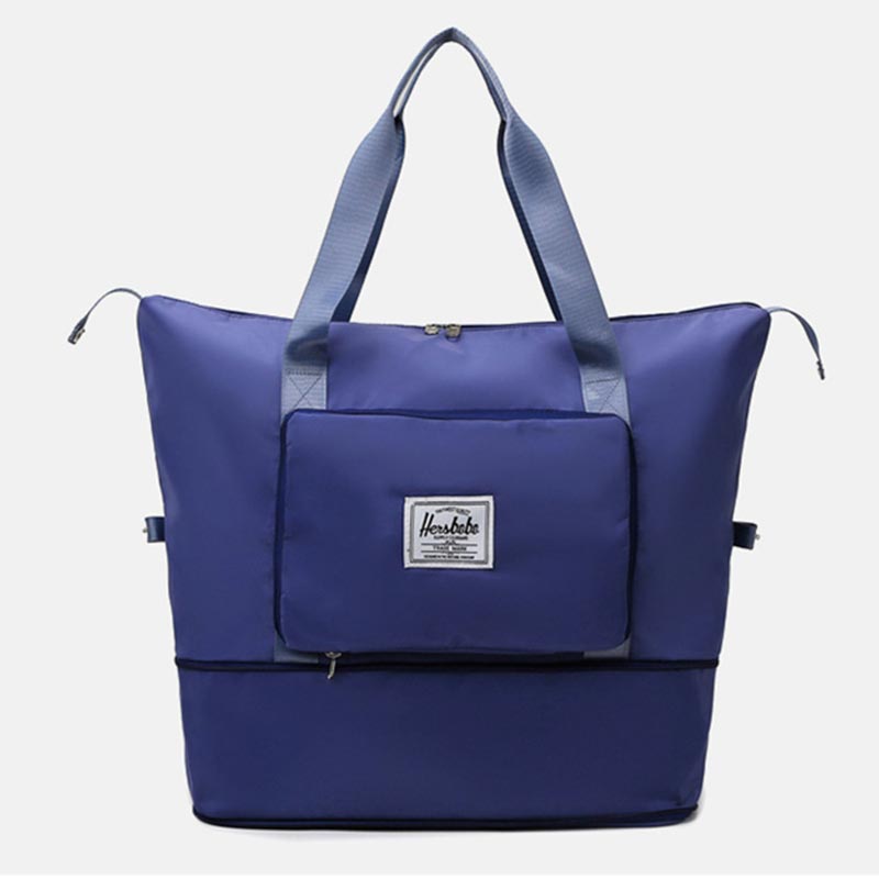 Extra Large Foldable Travel Duffle Bag with Convenient Dry Wet Separation Pocket