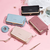 Spacious and Versatile Kiss-lock Crossbody Phone Bag