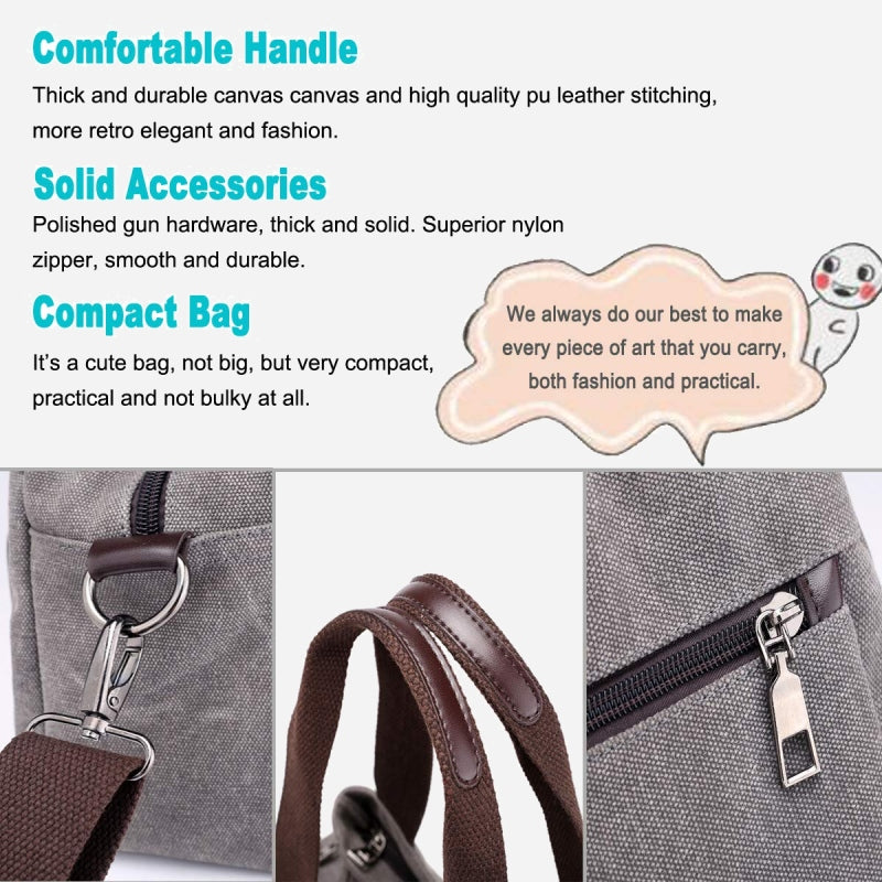 Large Versatile Multi-Pocket Crossbody Bag
