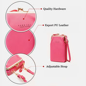 Versatile Large Capacity Kiss-Lock Handbag for Your Phone
