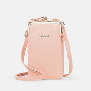 Versatile Large Capacity Kiss-Lock Handbag for Your Phone