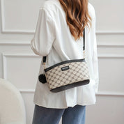 Anaya | Lozenge Print Women's Crossbody Leather Bag