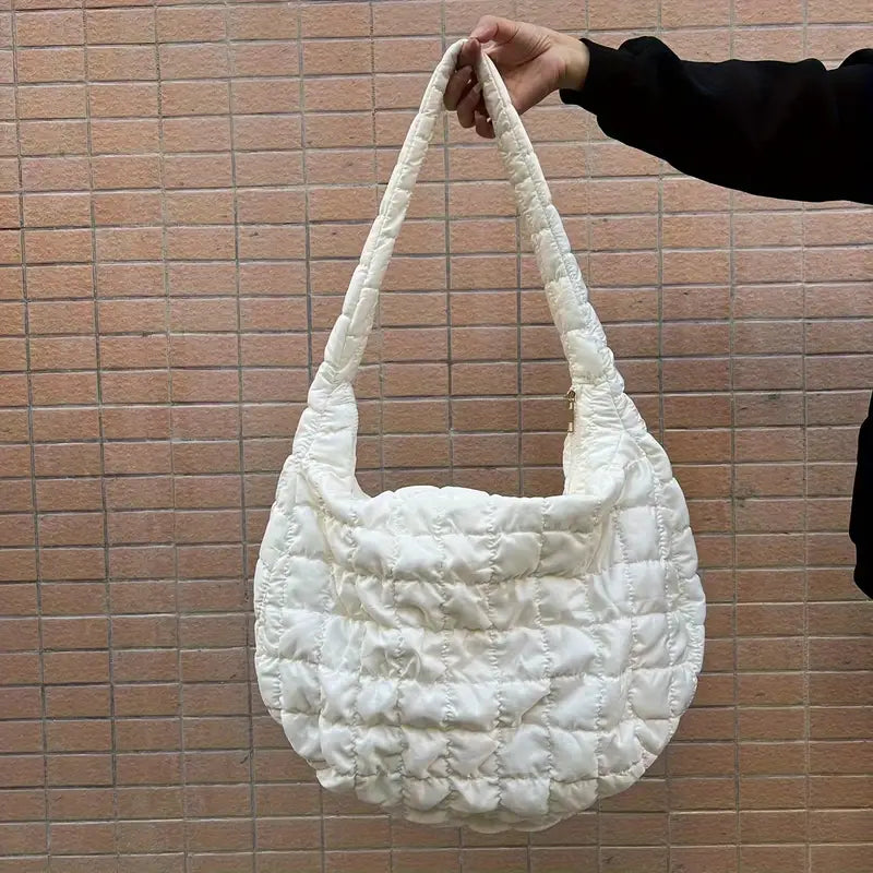 Alexis | Large Capacity Quilted Crossbody Messenger Bag