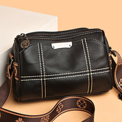 Leyla | Compact Triple-Zip Crossbody Bag