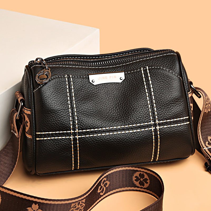 Leyla | Compact Triple-Zip Crossbody Bag