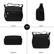 Rosa | Lightweight Multi-Pocket Crossbody Messenger Travel Bag