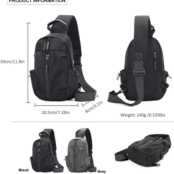 Avery | Men's Waterproof Travel Crossbody Sling Bag