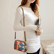 Bria | Women's Patchwork Design Mini Crossbody Sling Bag