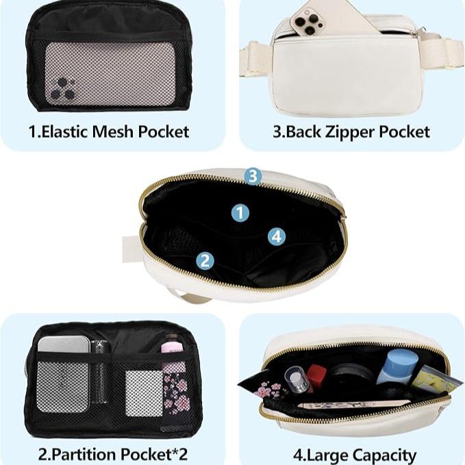 Jennifer | Sleek & Minimalist Travel-Friendly Crossbody Waist Bag