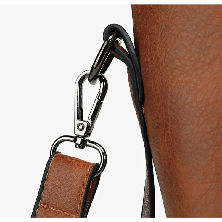 Vada | Women's Vintage Chic PU Leather Crossbody Handbag