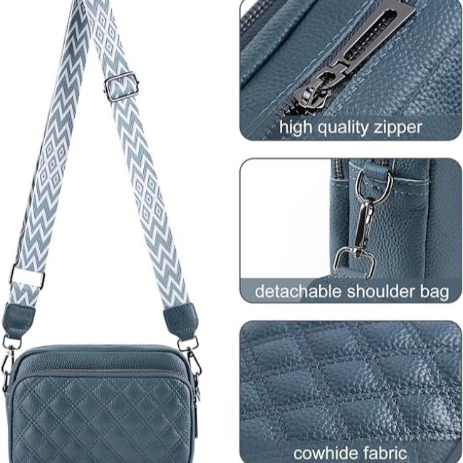Aleah | Women's Wide Strap Leather Crossbody Bag