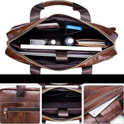 Remington | Men's Genuine Leather Large Crossbody Messenger Travel Bag
