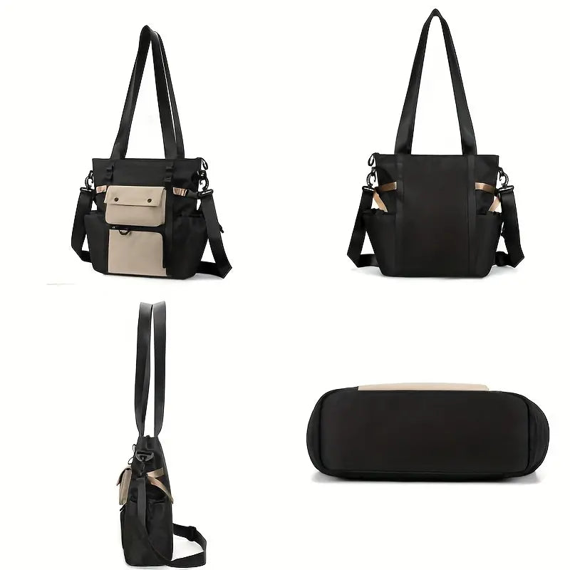 Braelynn | Lightweight Canvas Multi-Pocket Crossbody Messenger Bag