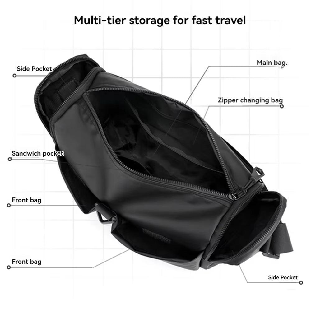 Mink | Men's Large Capacity Waterproof Crossbody Messenger Bag