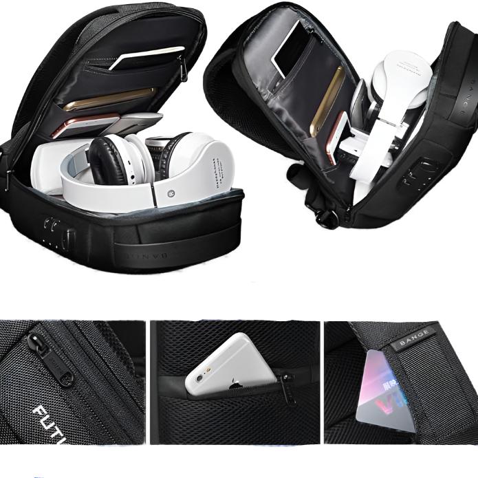 Zayden | Men's Waterproof Anti-theft Crossbody Sling Travel Bag