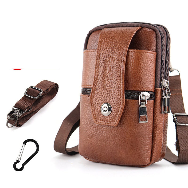 Samson | Vintage Leather Men's Crossbody Waist Bum Bag