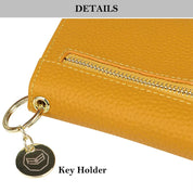 Alena | Multi Card Slots Genuine Leather Travel Wallet