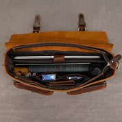 Jesse | Vintage Leather Crossbody Messenger Laptop Handbag