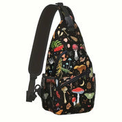 Keyla | Mushroom Print Crossbody Sling Bag