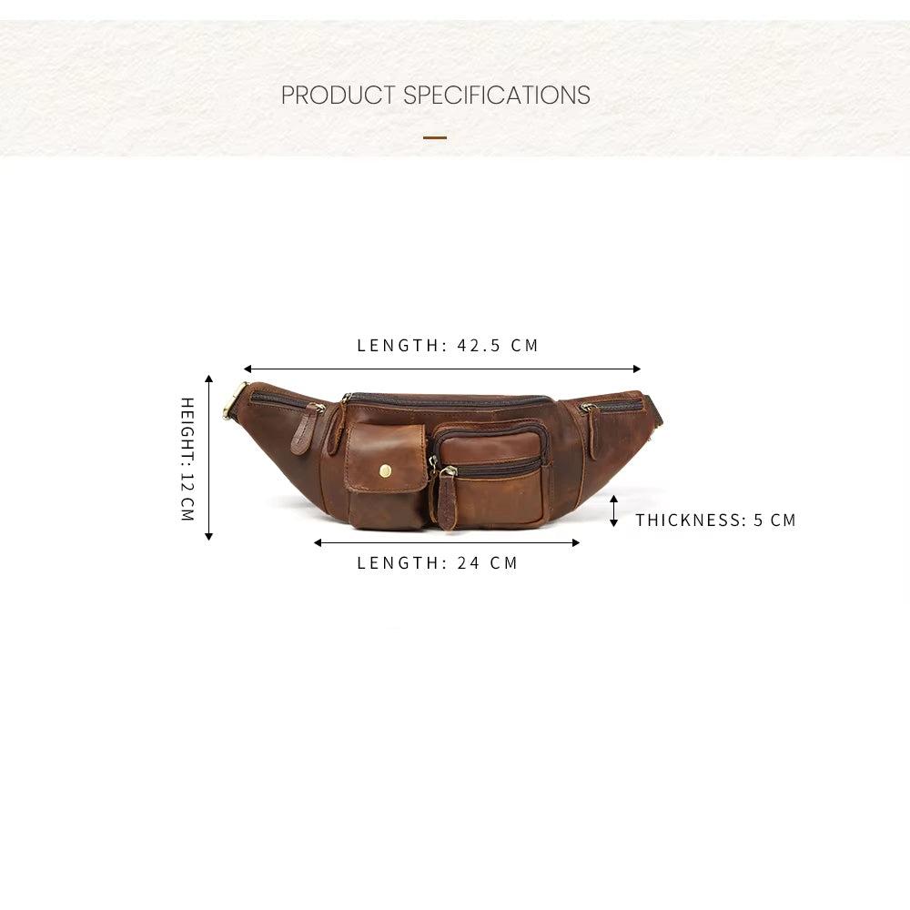 Clay | Exquisite Leather Travel Crossbody Bum Bag