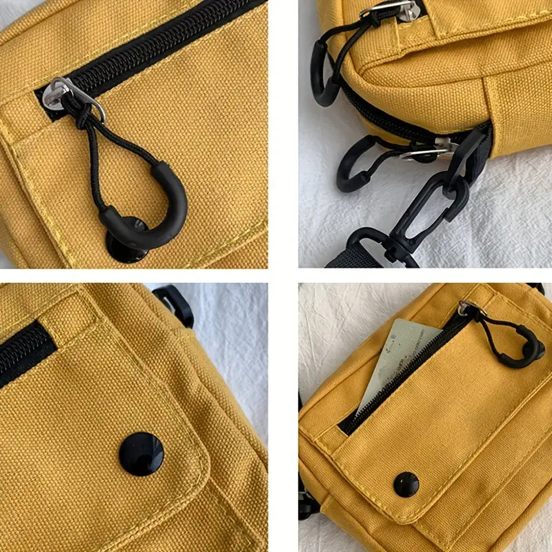 Reign | Small Canvas Crossbody Square Sling Bag