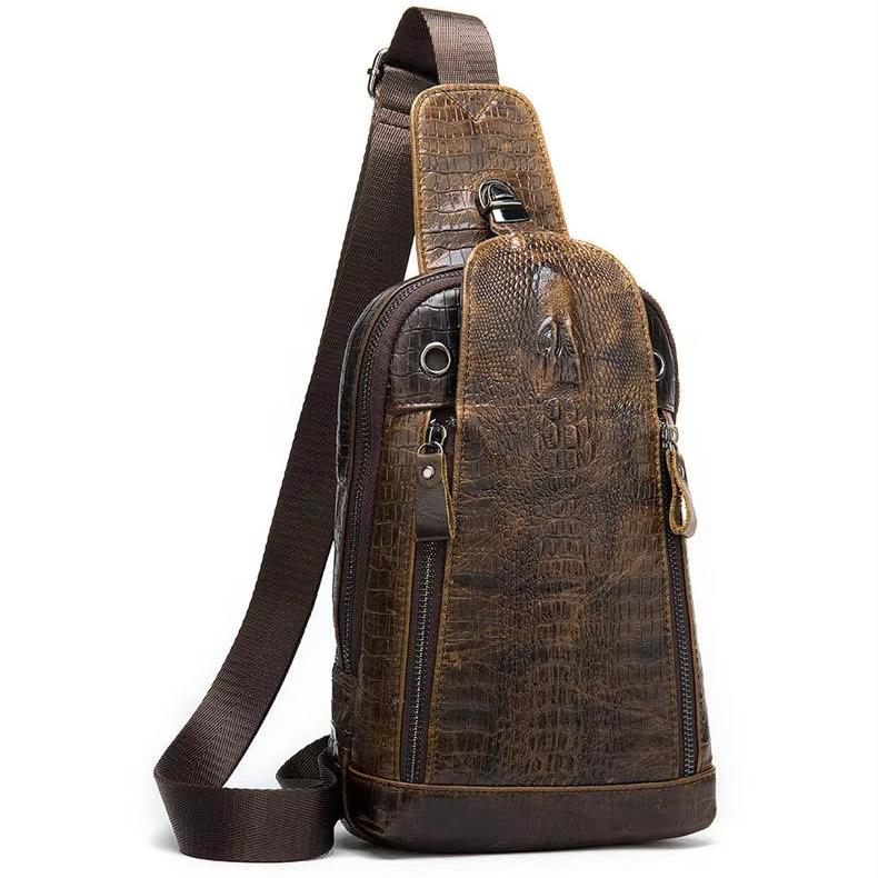 Samir | Alligator Leather Crossbody Travel Bag