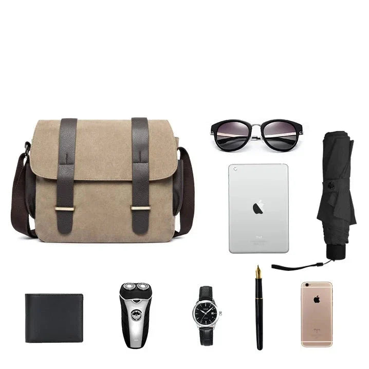 Adi | Men's Canvas Crossbody Messenger Bag