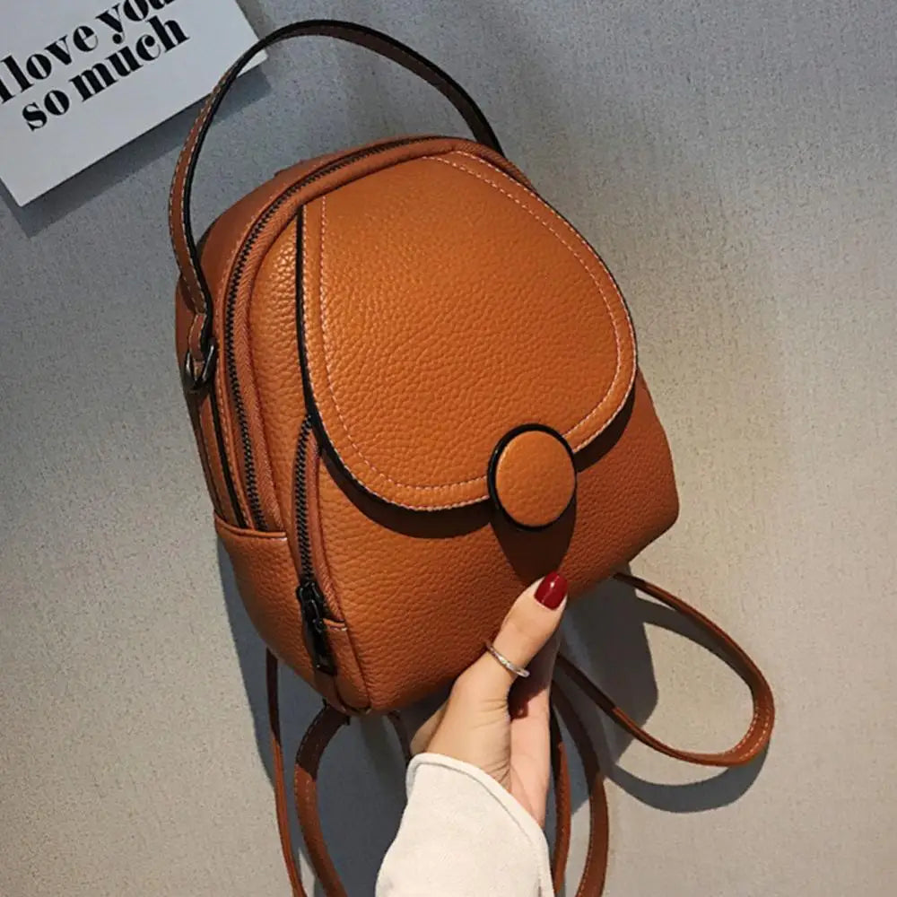 Janelle | Mini Flap Crossbody Sling Handbag Backpack with Top Handle